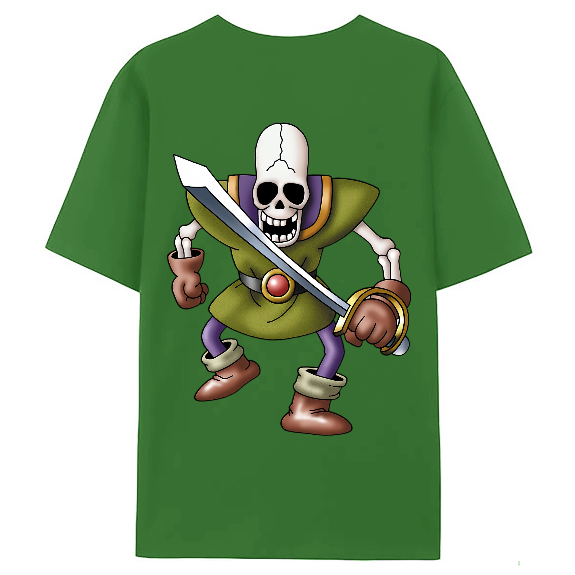 （画像用） ドラゴンクエスト Doragon Kuesuto Dragon Quest レディース半袖Tシャツ(バックプリント)